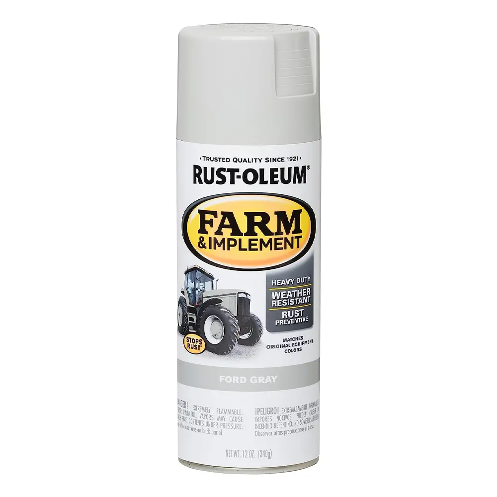 Rust-Oleum Farm Equipment Spray Paint Ford Grey 340G Aerosol 1