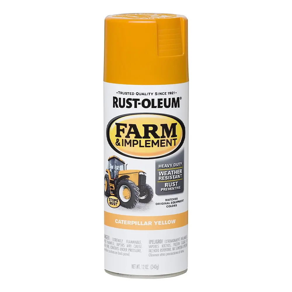 Rust-Oleum Farm Equipment Spray Paint Caterpillar Yellow 340G Aerosol 1