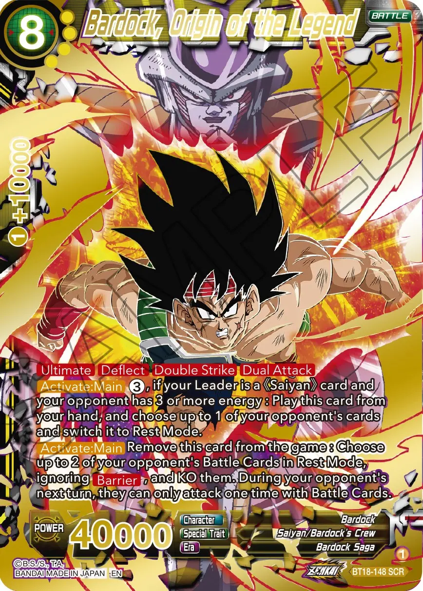 Bardock, Origin Of The Legend (Bt18-148) [Dawn Of The Z-Legends] 1