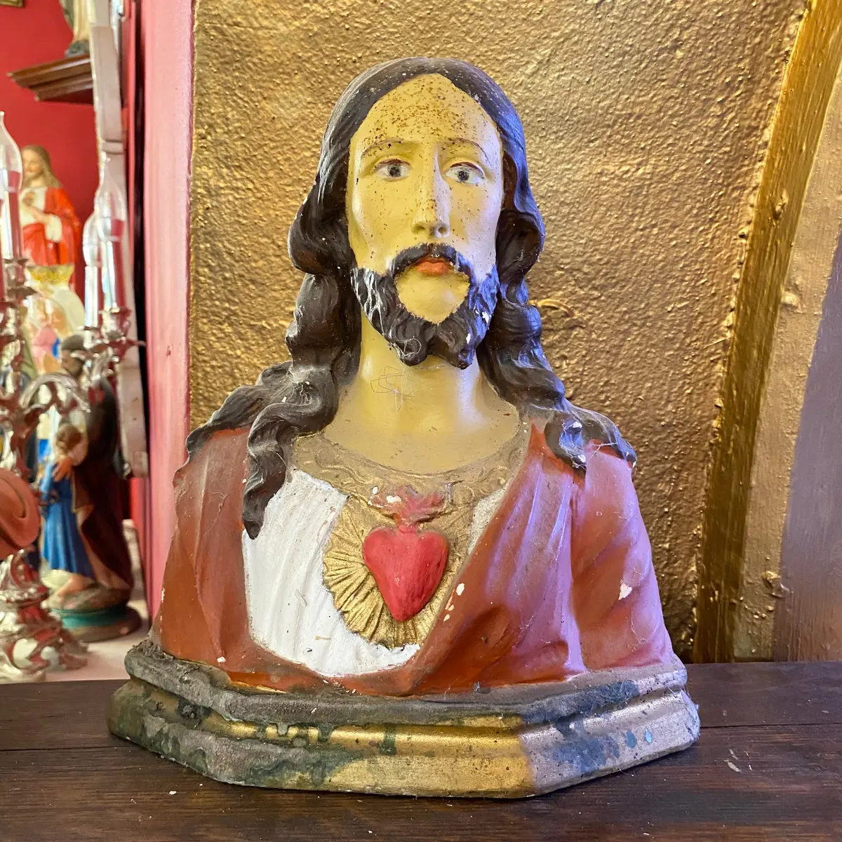 Vintage Jesus With Sacred Heart 1