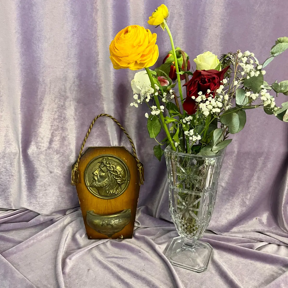 Christ Relief Holy Water Stoup 1