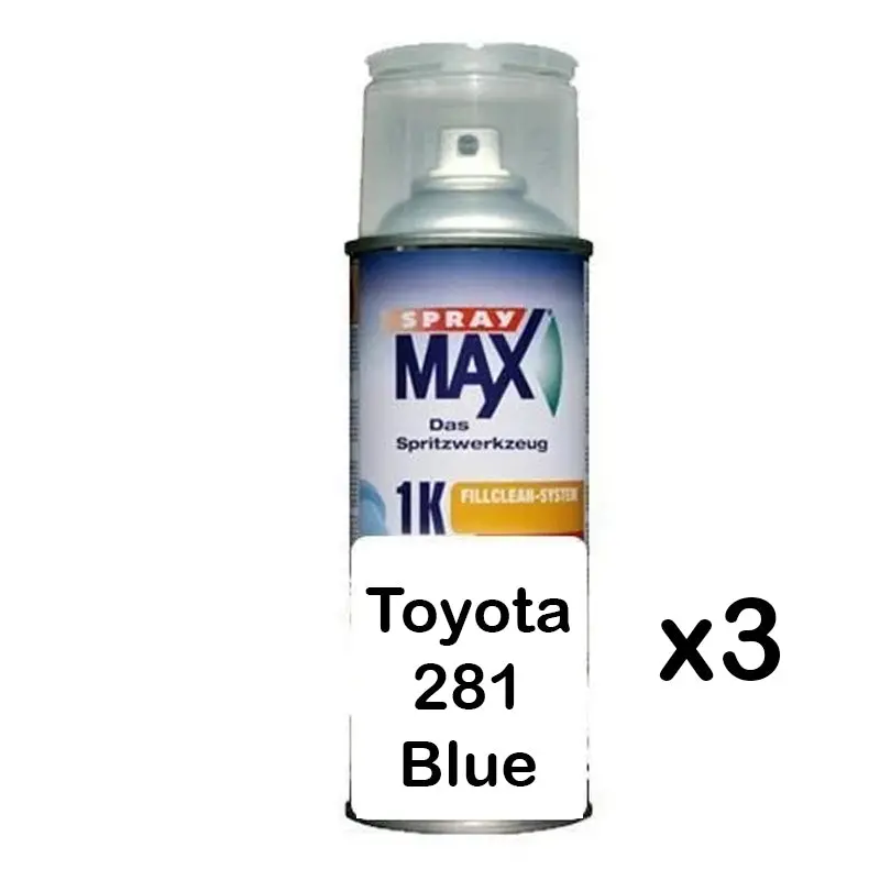 Auto Car Touch Up Paint Can For Toyota 281 Blue X 3 1