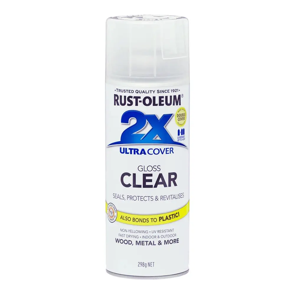 Rust-Oleum 2X Ultra Cover Gloss Paint & Primer Spray Paint 298G Clear 1