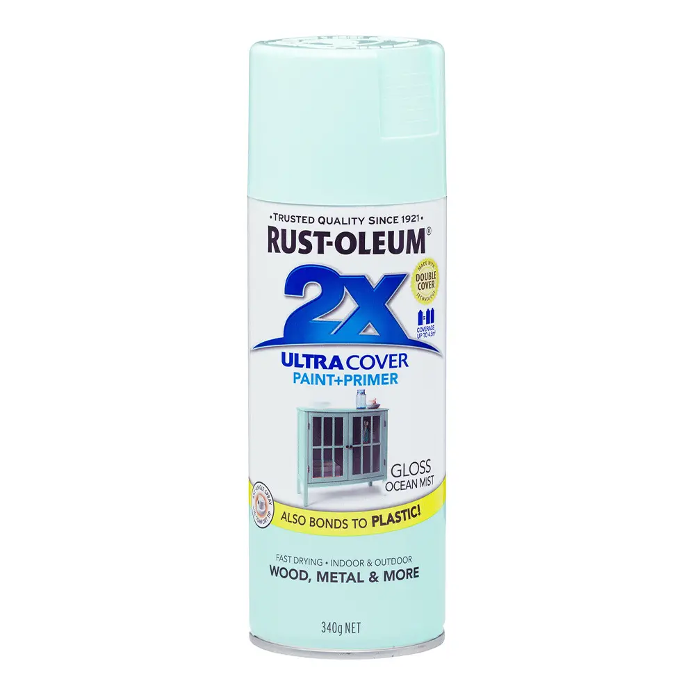 Rust-Oleum 2X Gloss Paint & Primer Spray Paint 340G Ocean Mist 1