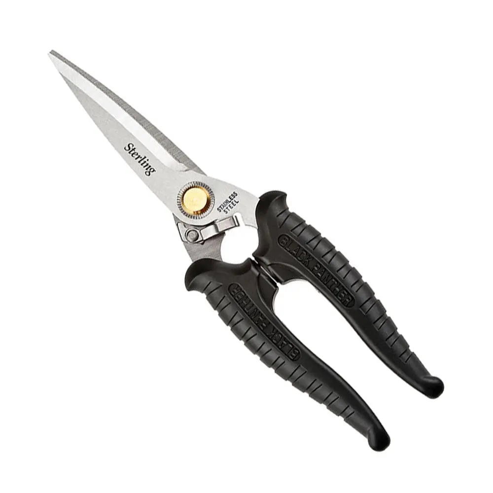 Sterling Black Panther 8" 200Mm High Tensile Snips Stainless Steel Black 1