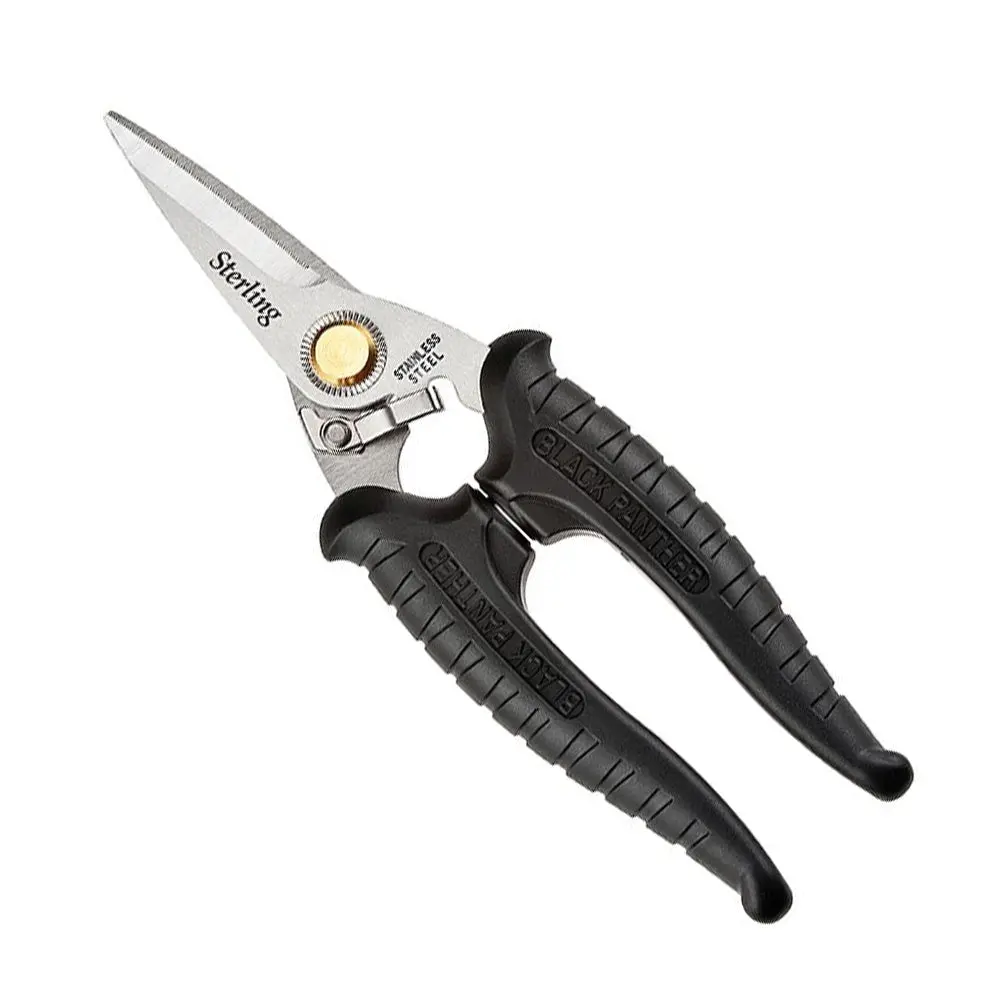 Sterling Black Panther 7" 185Mm High Tensile Snips Stainless Steel Black 1