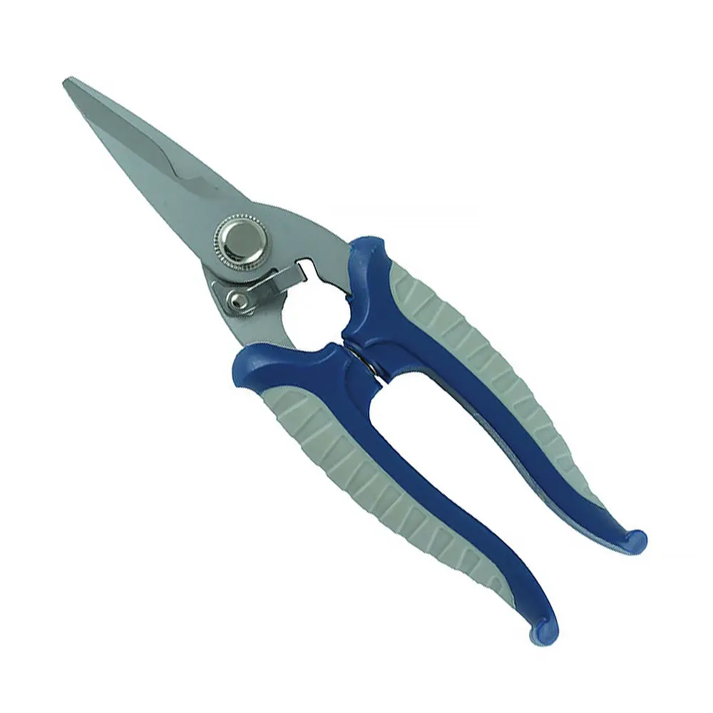 Sterling Multi Purpose 7" 185Mm High Tensile Snips Stainless Steel Blue 1