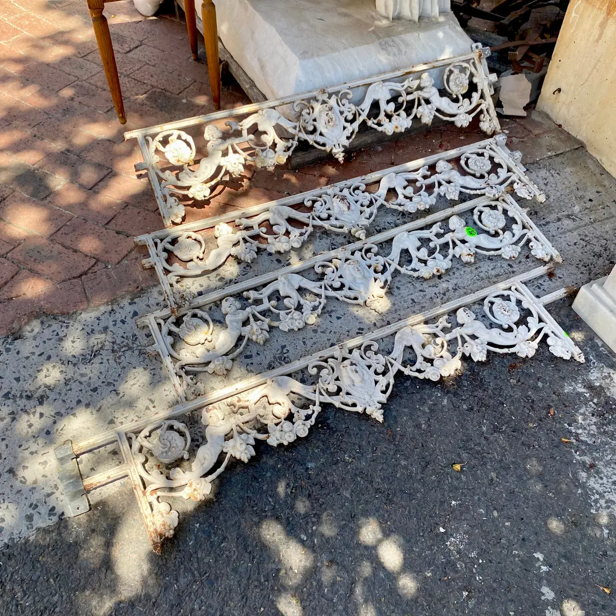 Cast Iron Decorative Awnings - Sold 1
