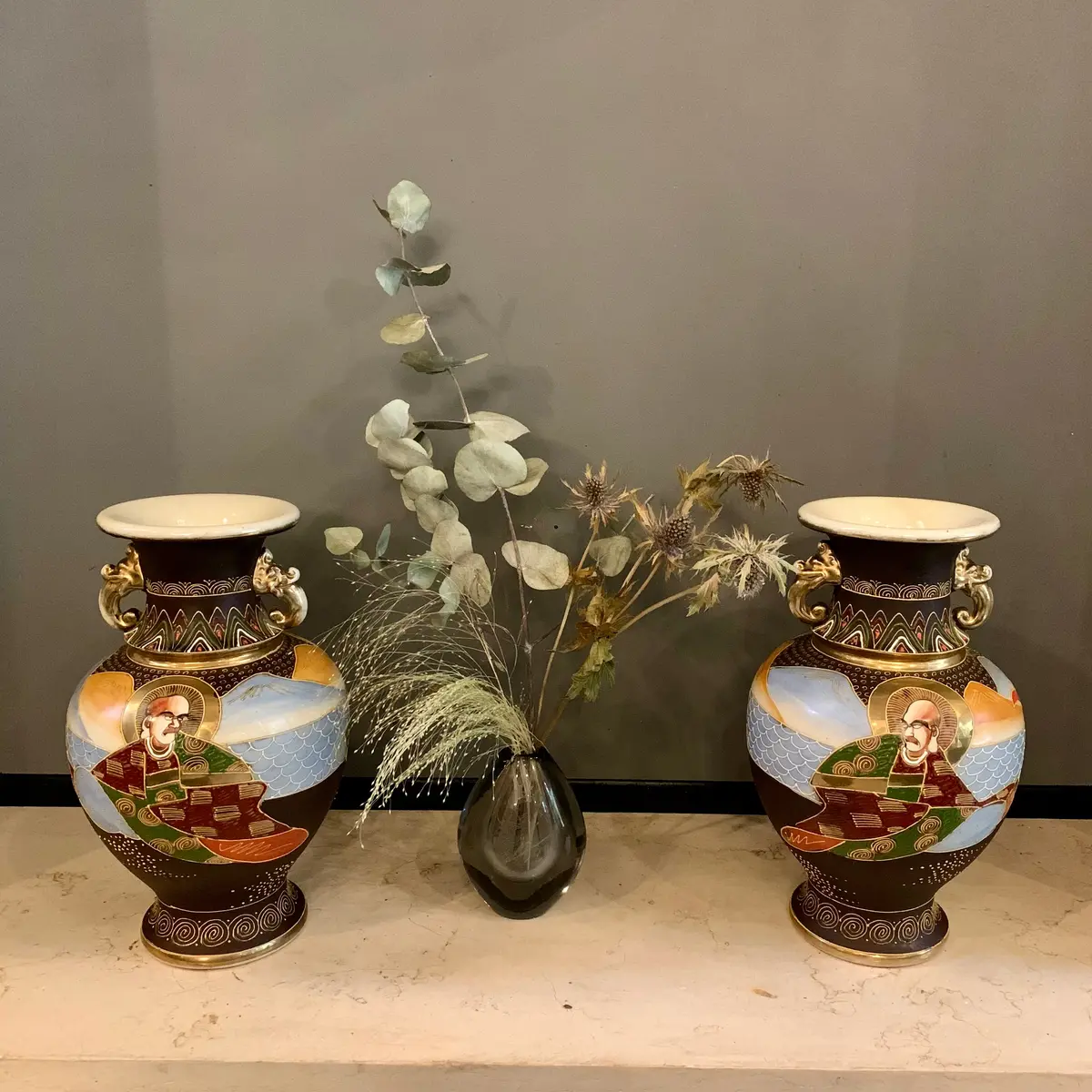 Pair Of Vintage Chinese Vases 1