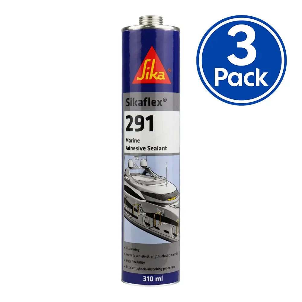 Sika Sikaflex 291 Marine Adhesive Sealant 310Ml Black X 3 Pack 1