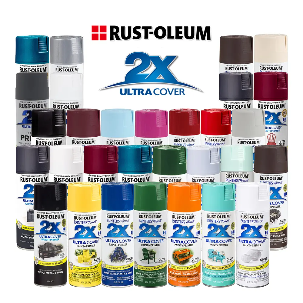 Rust-Oleum 2X Ultra Cover Paint & Primer Spray Paint 340G Rustoleum Aerosol 1