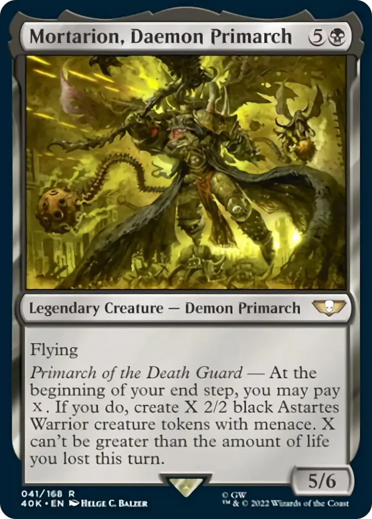 Mortarion, Daemon Primarch (Surge Foil) [Warhammer 40,000] 1
