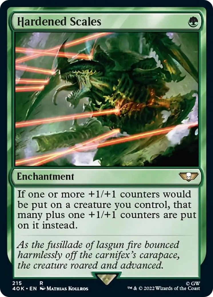 Hardened Scales (Surge Foil) [Warhammer 40,000] 1
