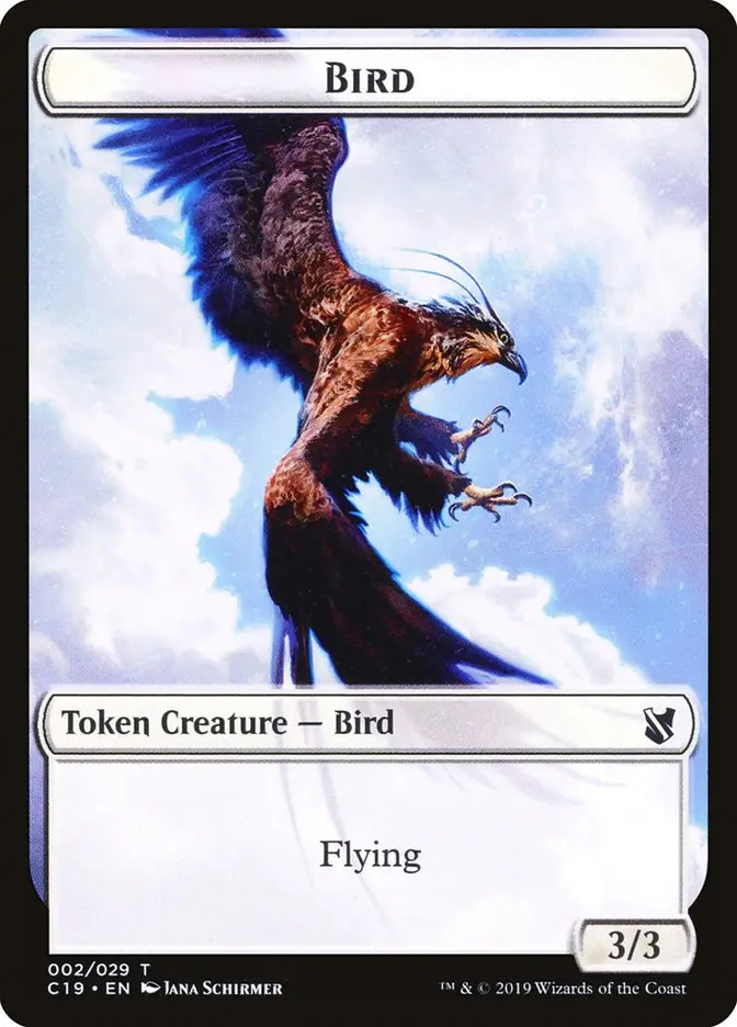 Bird Token (002/029) [Commander 2019 Tokens] 1