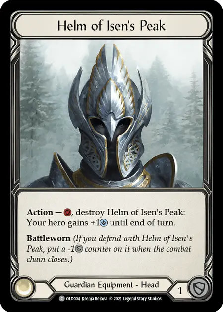 Helm Of Isen's Peak [Old004] (Tales Of Aria Oldhim Blitz Deck)  1St Edition Normal 1