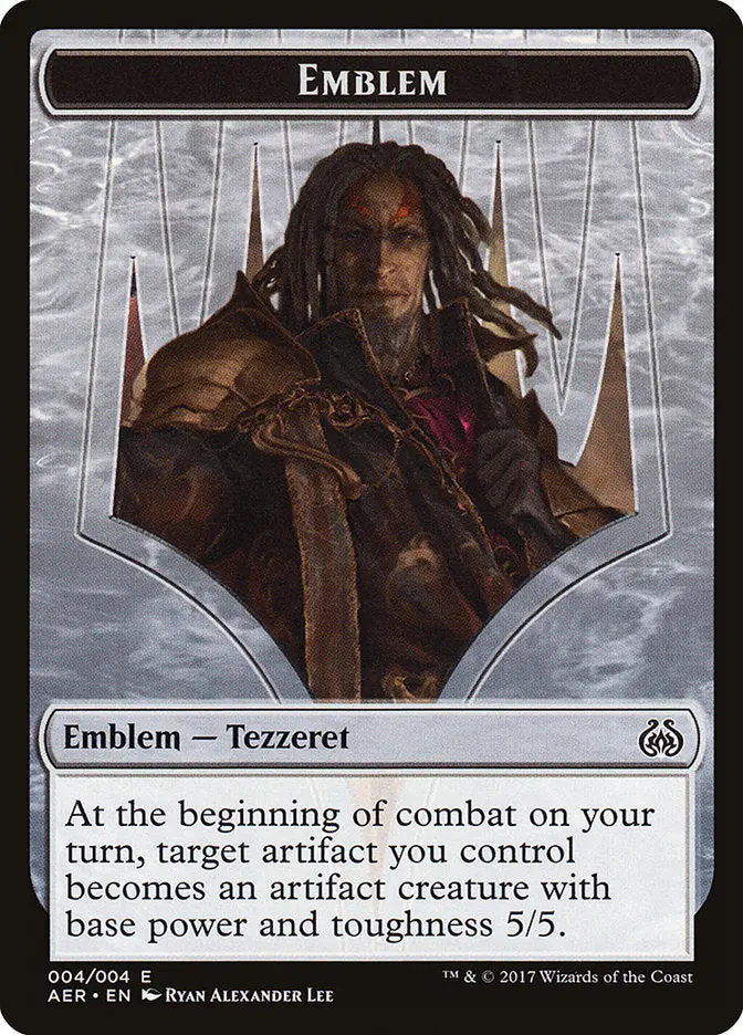 Tezzeret The Schemer Emblem [Aether Revolt Tokens] 1