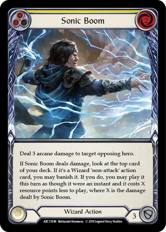 Sonic Boom [Arc119-M] (Arcane Rising)  1St Edition Rainbow Foil 1