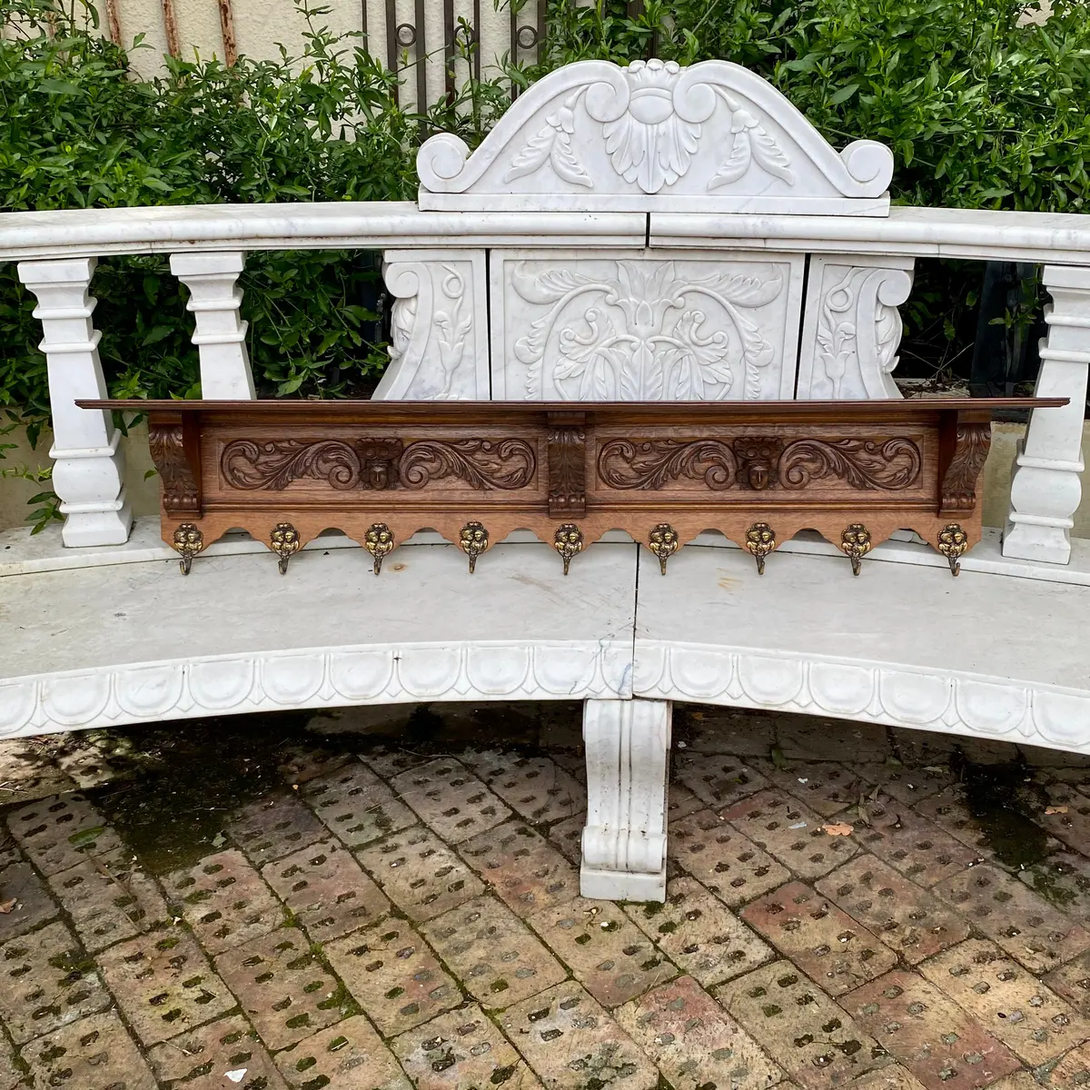 Antique French Oak Coat Rack - Sold 1