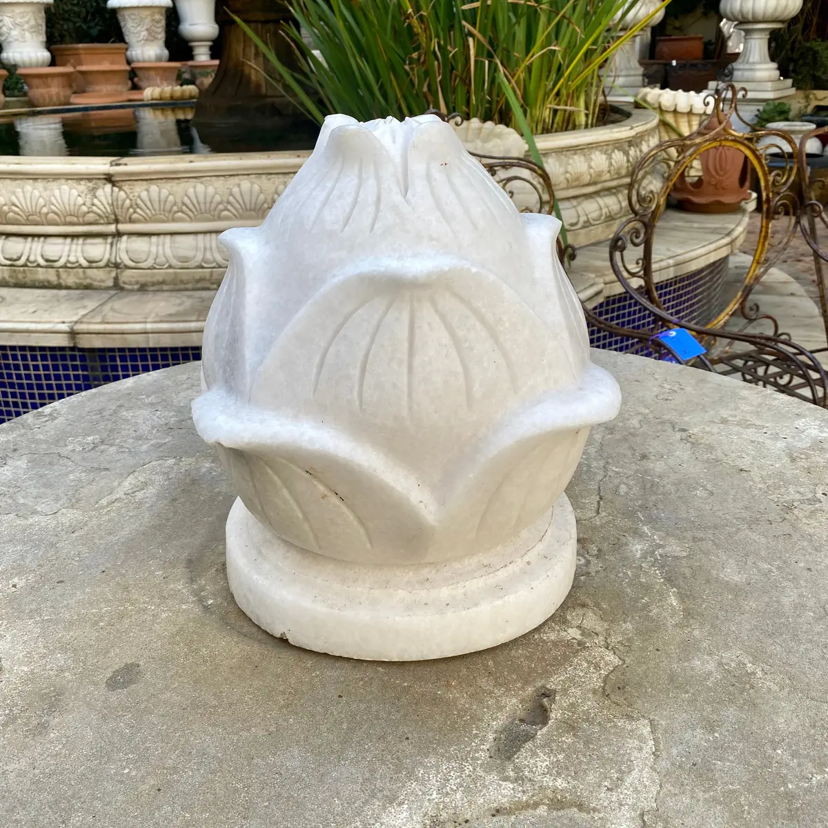 White Marble Finial 1