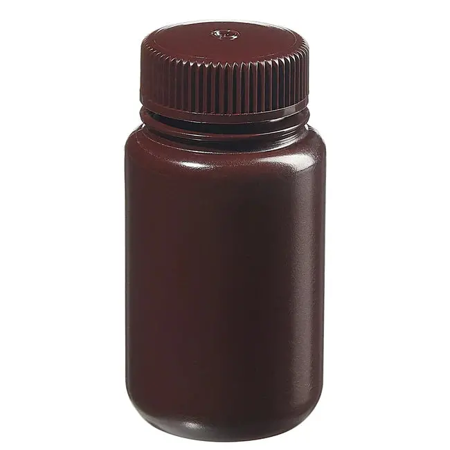 Bottles, Wide Mouth, Hdpe, Amber, 125 Ml 1