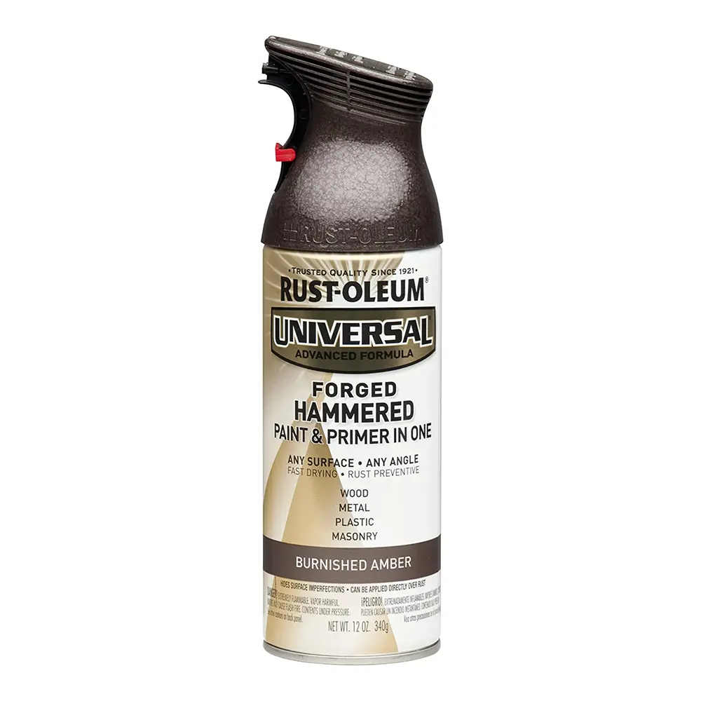 Rust-Oleum Universal Paint & Primer 340G Aerosol Forged Hammered Burnished Amber 1