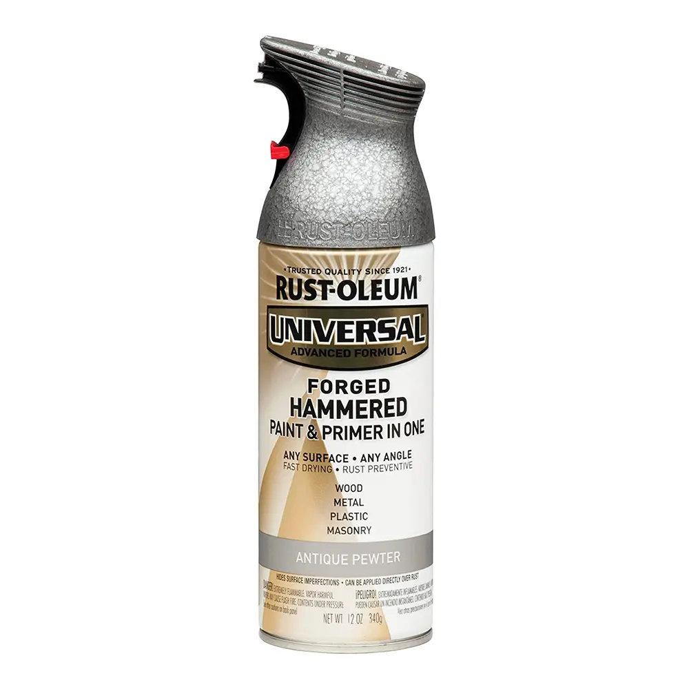 Rust-Oleum Universal Paint & Primer 340G Aerosol Forged Hammered Antique Pewter 1