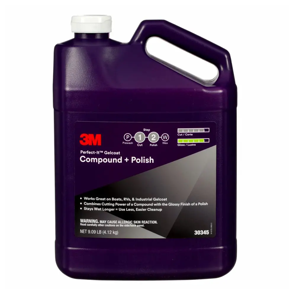 3M 30345 Perfect-It Gelcoat Cutting Compound & Polish 3.78L For Caravans Marine 1