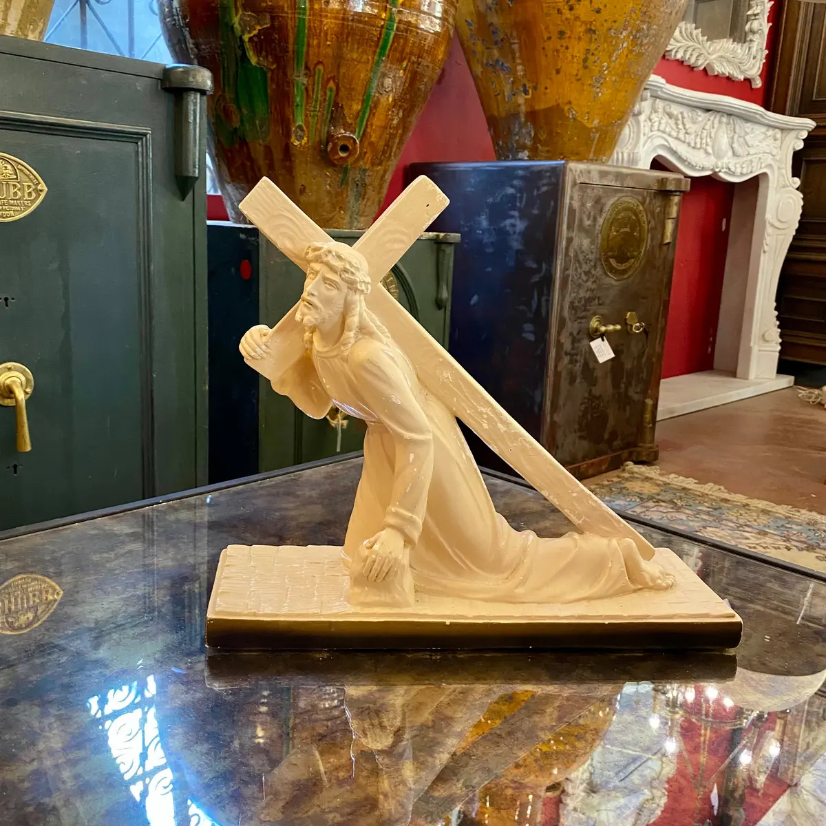 Statue Of Jesus With Cross - Sold 1