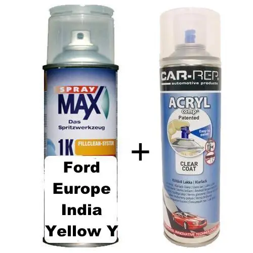 Auto Touch Up Paint Ford Europe India Yellow Y Plus 1K Clear Coat 1