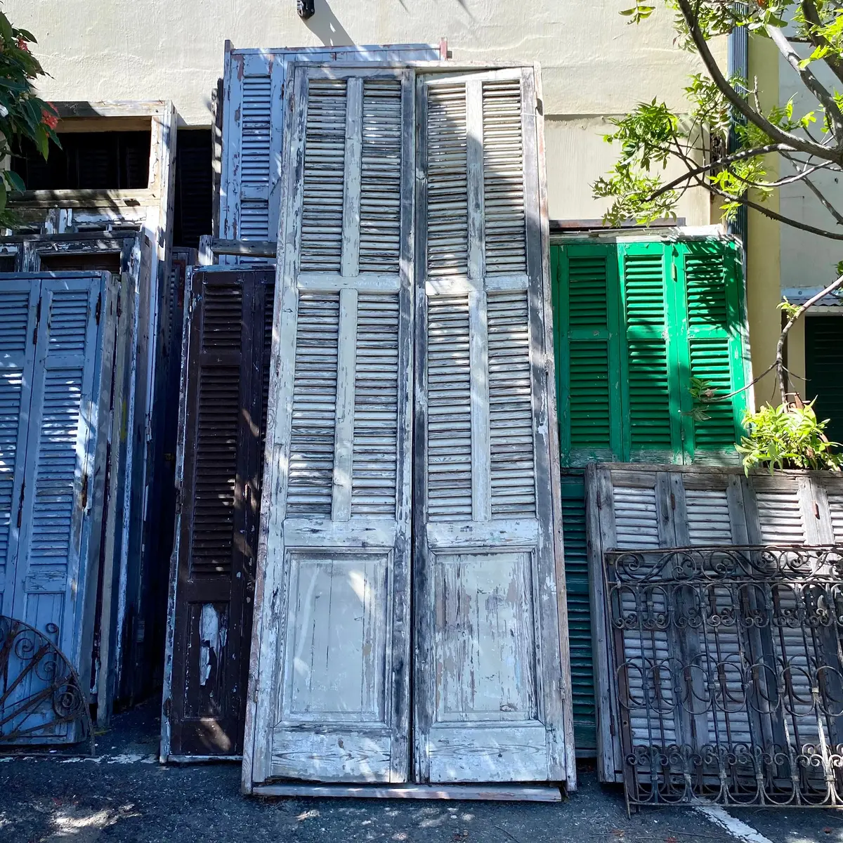 Large Salvaged Shutter Doors 1