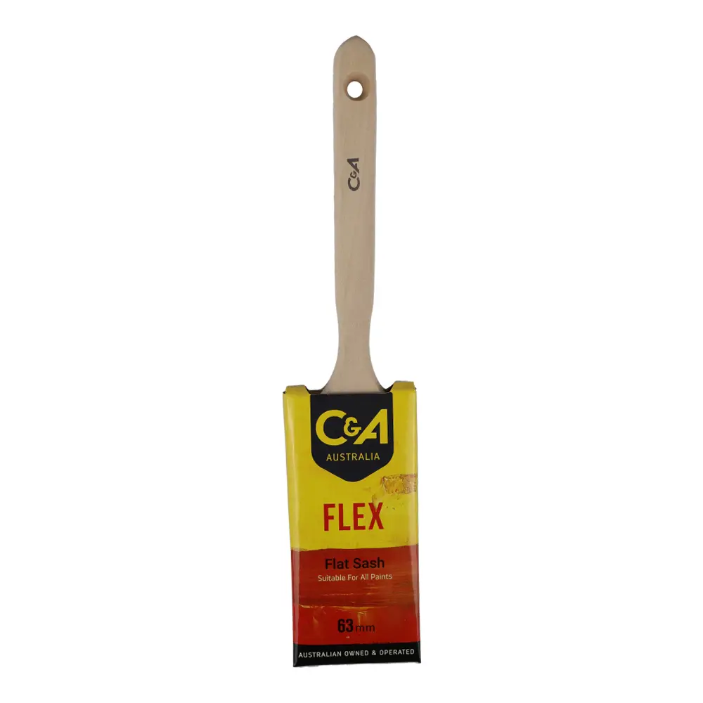 C&A Brushware Flex Flat Sash Brush 63Mm Interior Exterior Trade 1