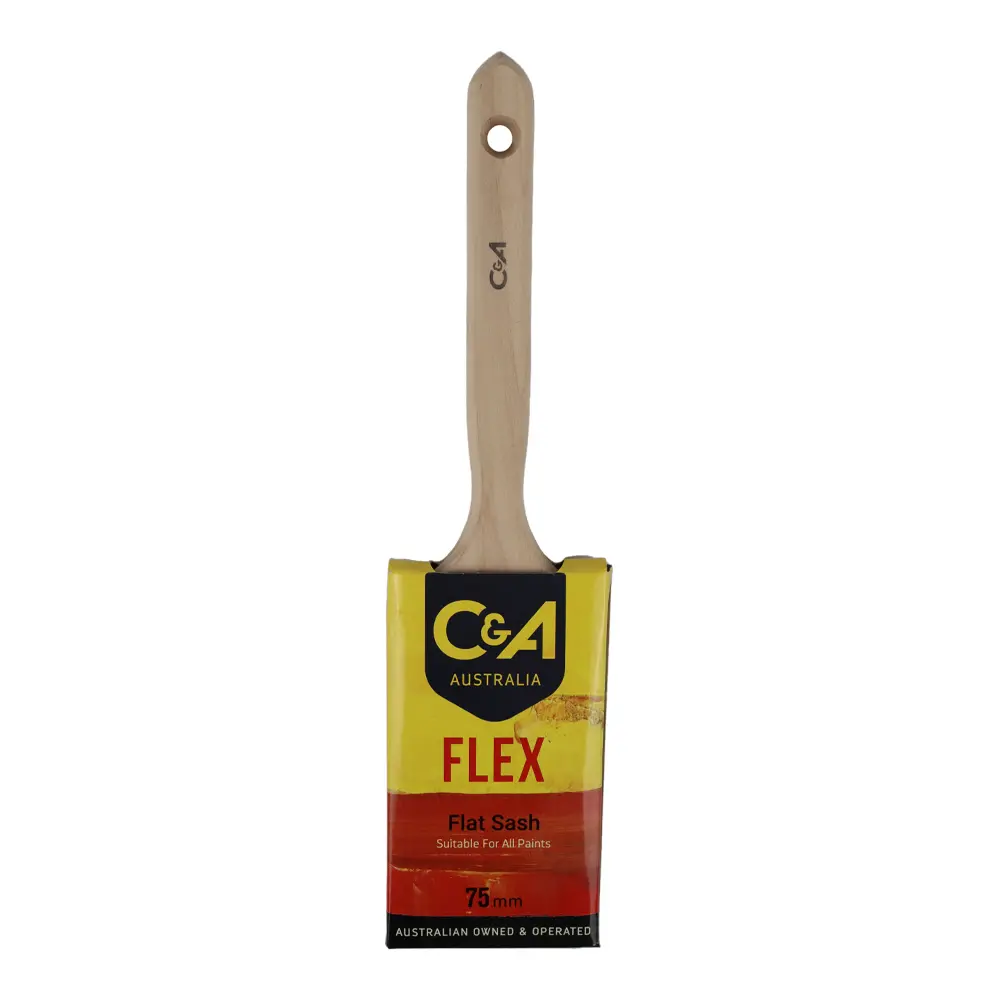 C&A Brushware Flex Flat Sash Brush 75Mm Interior Exterior Trade 1