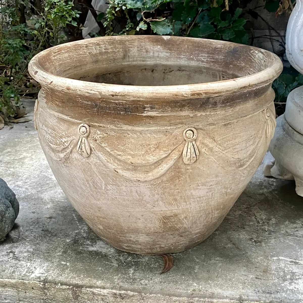 Terracotta Pot With Swag Detail - Sold 1