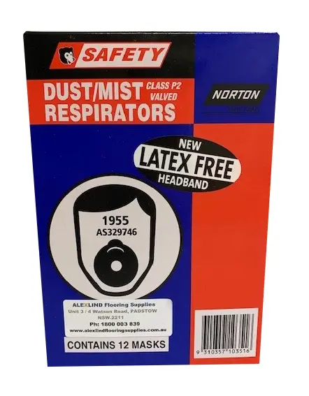 Norton Bear 1955 Dust Mist Respirator Class P2 With Valve Disposable 12 Pack 1