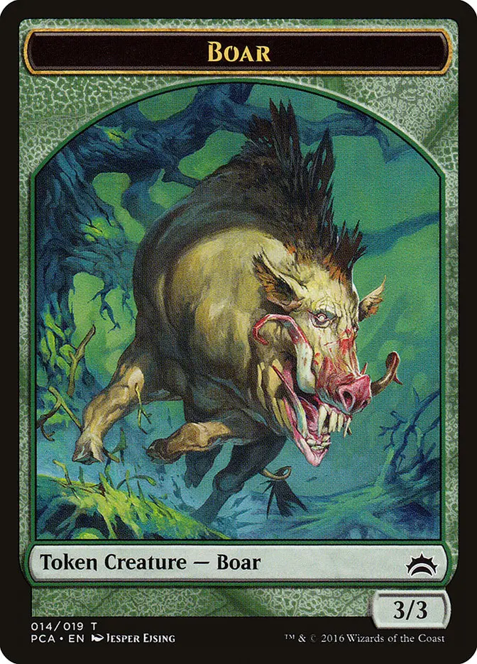 Boar Token [Planechase Anthology Tokens] 1