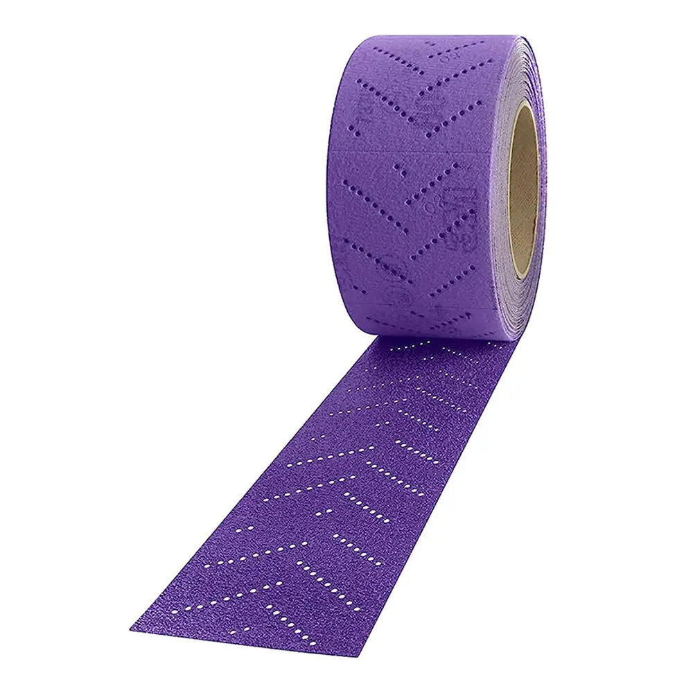 3M 34449 Cubitron Ii Hookit Purple Clean Sanding Sheet Roll 320+ Grit 70Mm X 12M 2