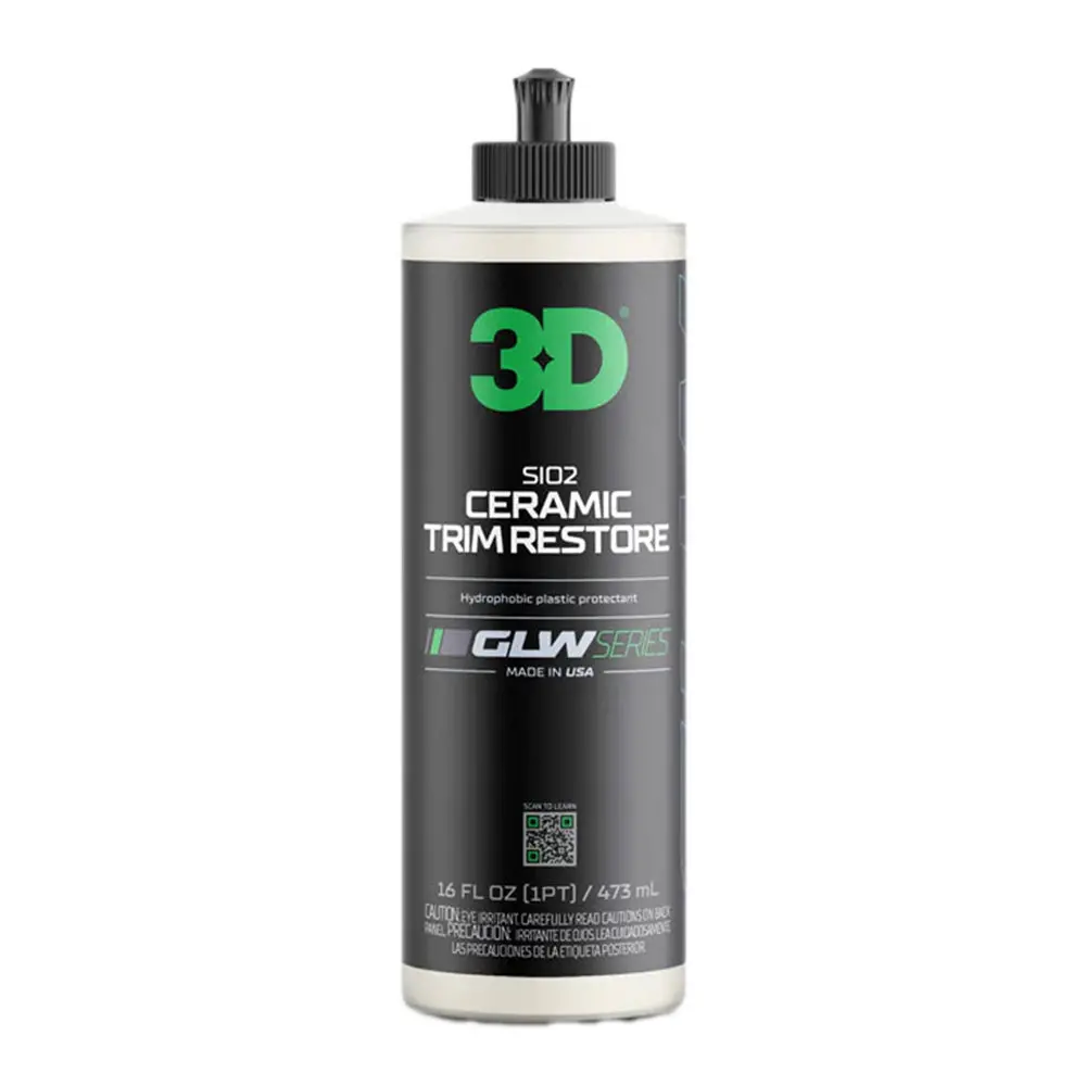 3D Glw Series Sio2 Ceramic Trim Restore 473Ml Rejuvenate Protect Car Plastic 1