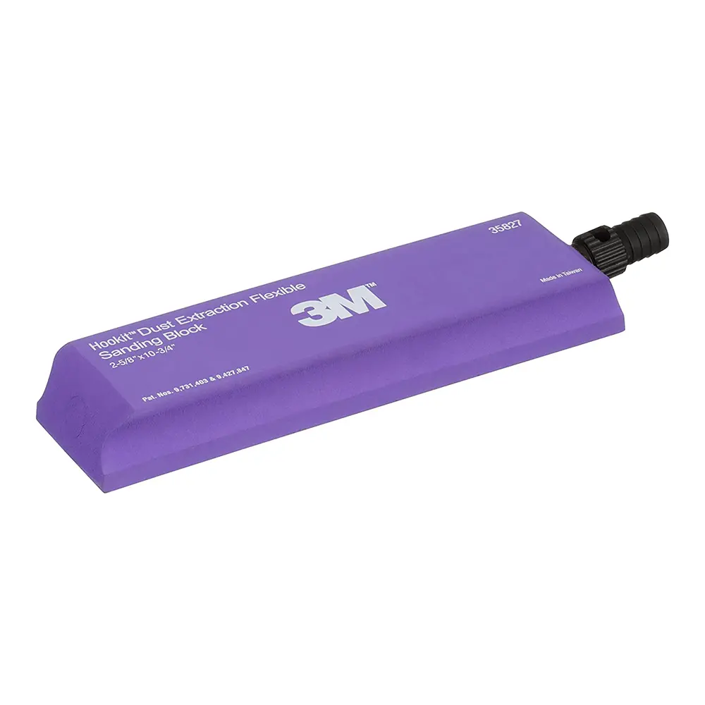 3M 35827 Hookit Flexible Sanding Block 273Mm X 67Mm Dust Free Vacuum Purple 1