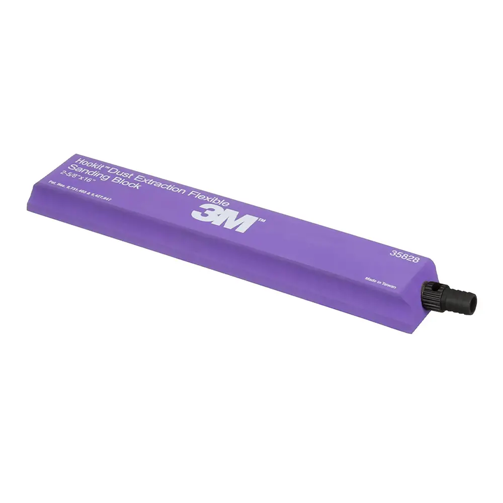 3M 35828 Hookit Flexible Sanding Block 406Mm X 67Mm Dust Free Vacuum Purple 1