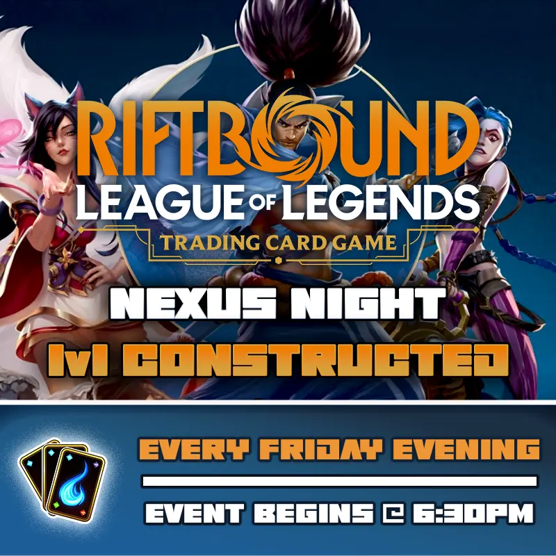 League Of Legends: Riftbound - Nexus Night Ticket - Fri, Mar 06 2026 1