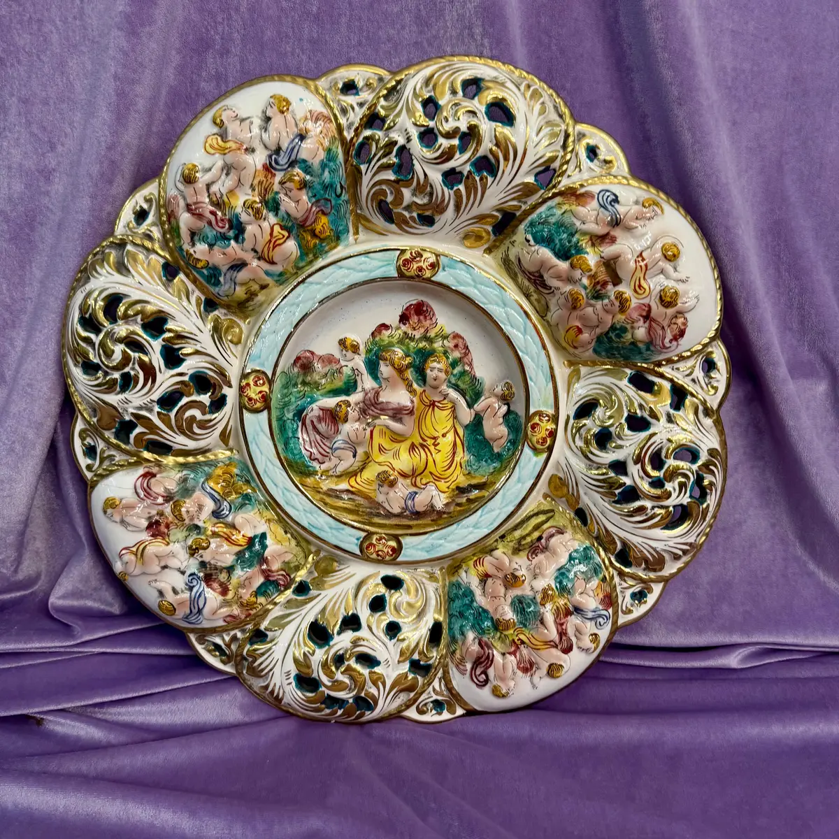 Capodimonte Decorative Wall Plate 1