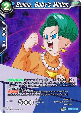 Bulma, Baby's Minion (Bt11-037) [Vermilion Bloodline 2Nd Edition] 1