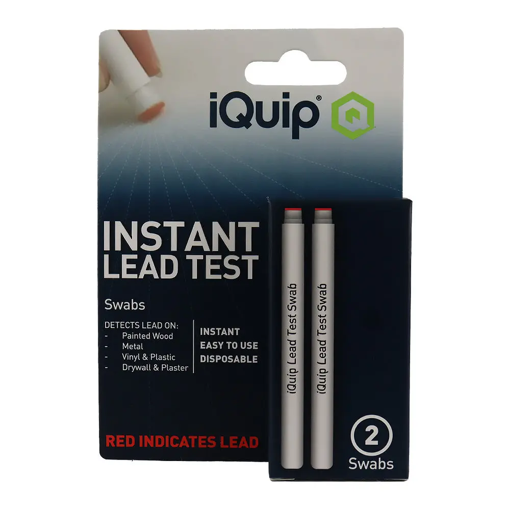 Iquip Instant Lead Test Kit 2 Pack Swabs Rapid Surface Detection Safety 1