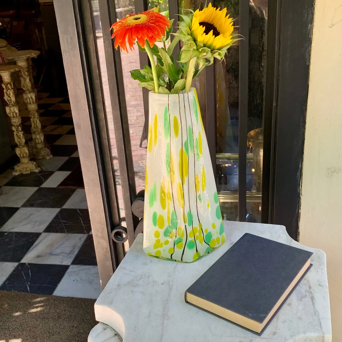 Murano Vase In Citrus Tones - Sold 1