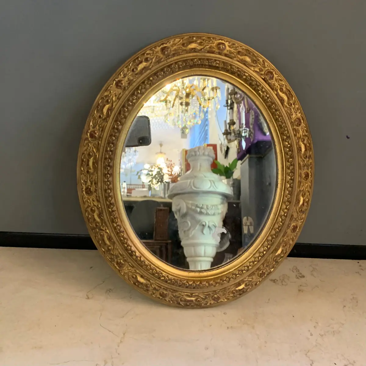 Pretty Antique Gilt Gold Mirror - Sold 1