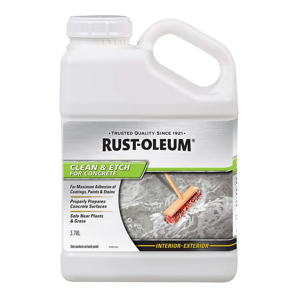 Rust-Oleum Concrete Clean & Etch 3.78L Degrease Plant Safe Interior Exterior 1