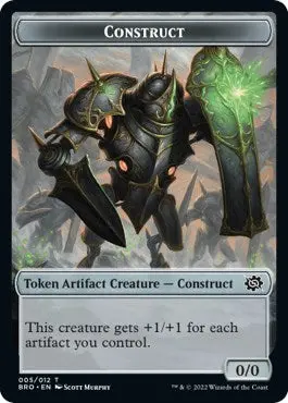 Servo // Construct (005) Double-Sided Token [The Brothers' War Commander Tokens] 2