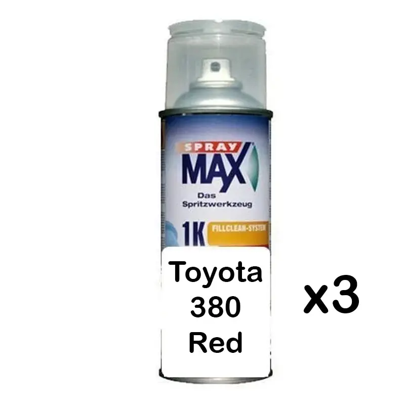 Auto Car Touch Up Paint Can For Toyota 380 Red X 3 1