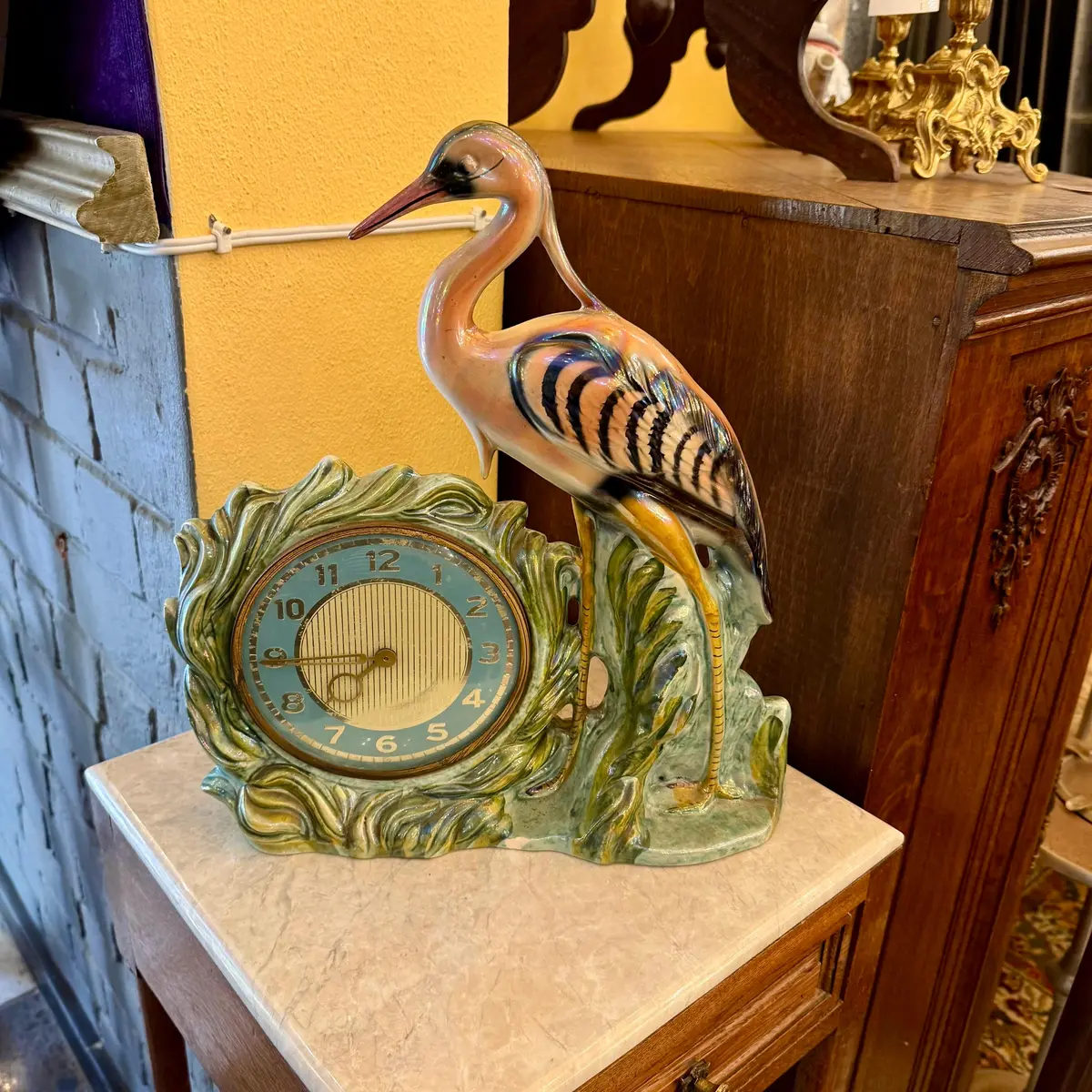 Stunning Mid-Century Modern Glazed Ceramic Clock - Sold 1