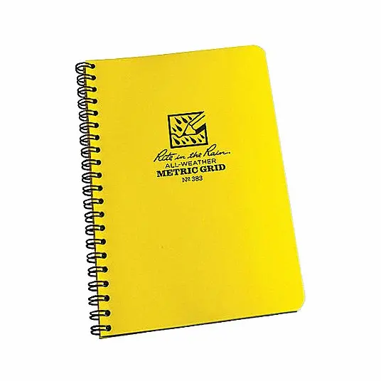 Rite-In-The-Rain - #383 Spiral Notebook, Metric Grid Pattern 1